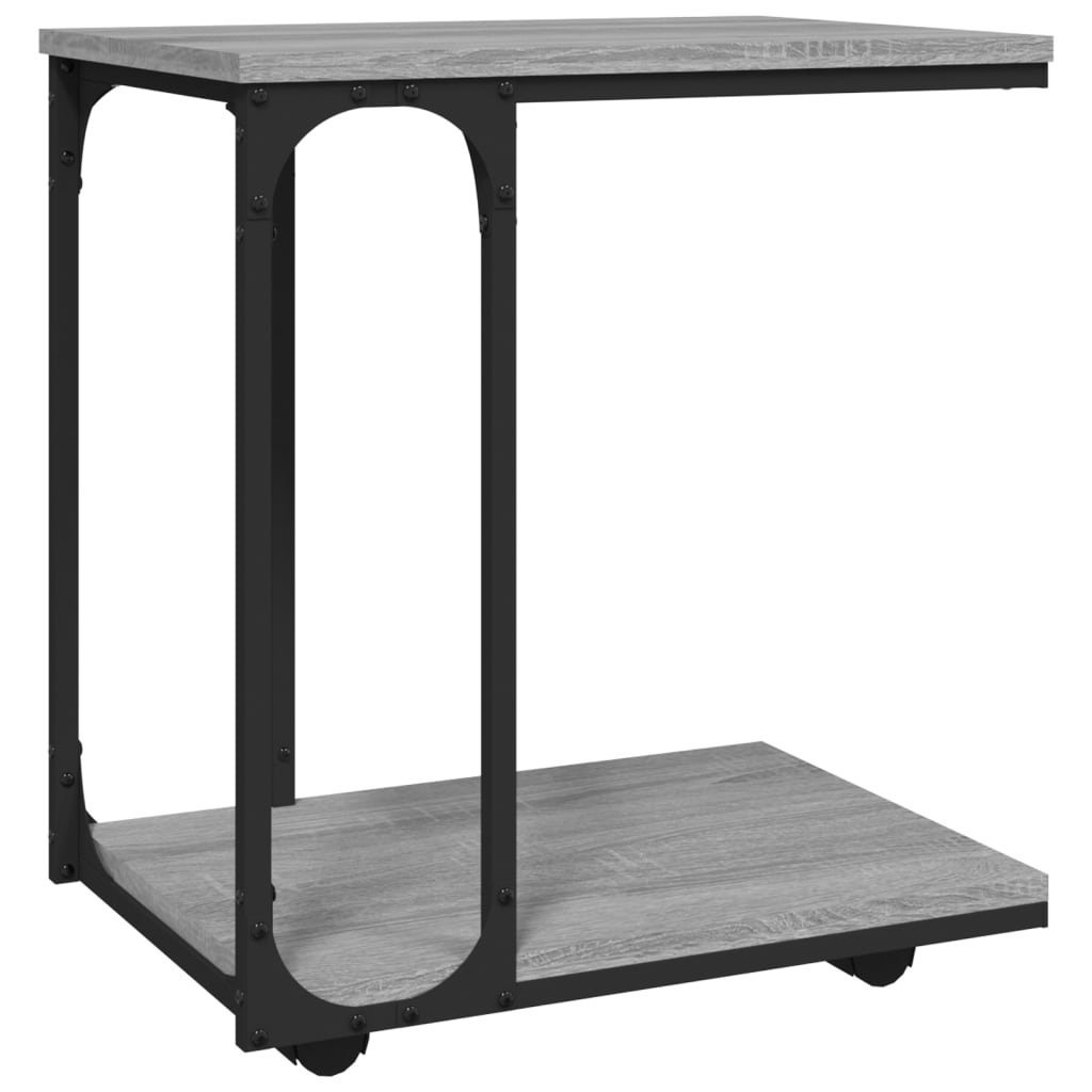 Table d'appoint à roues Sonoma gris 50x35x55,5 cm - XIOS