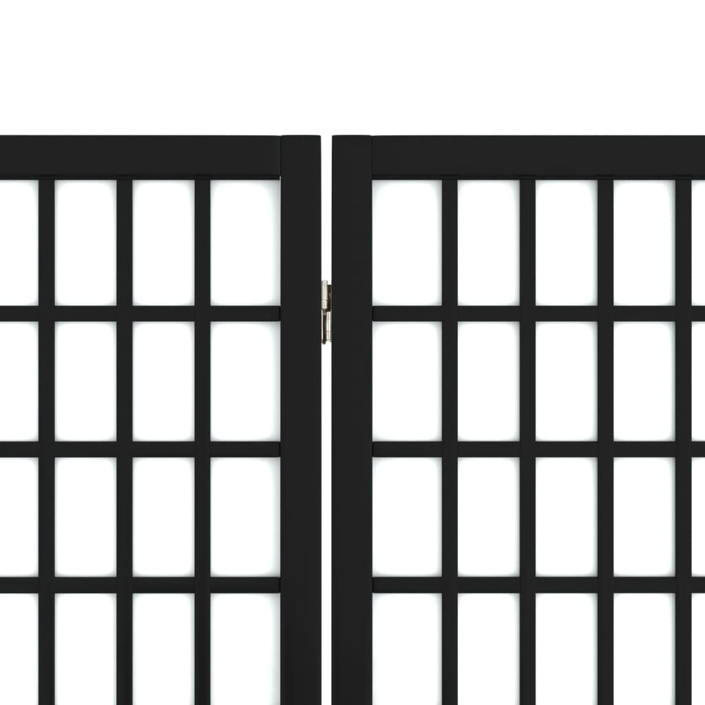 Cloison de séparation pliable 4 panneaux 160x170 cm Noir - XIOS