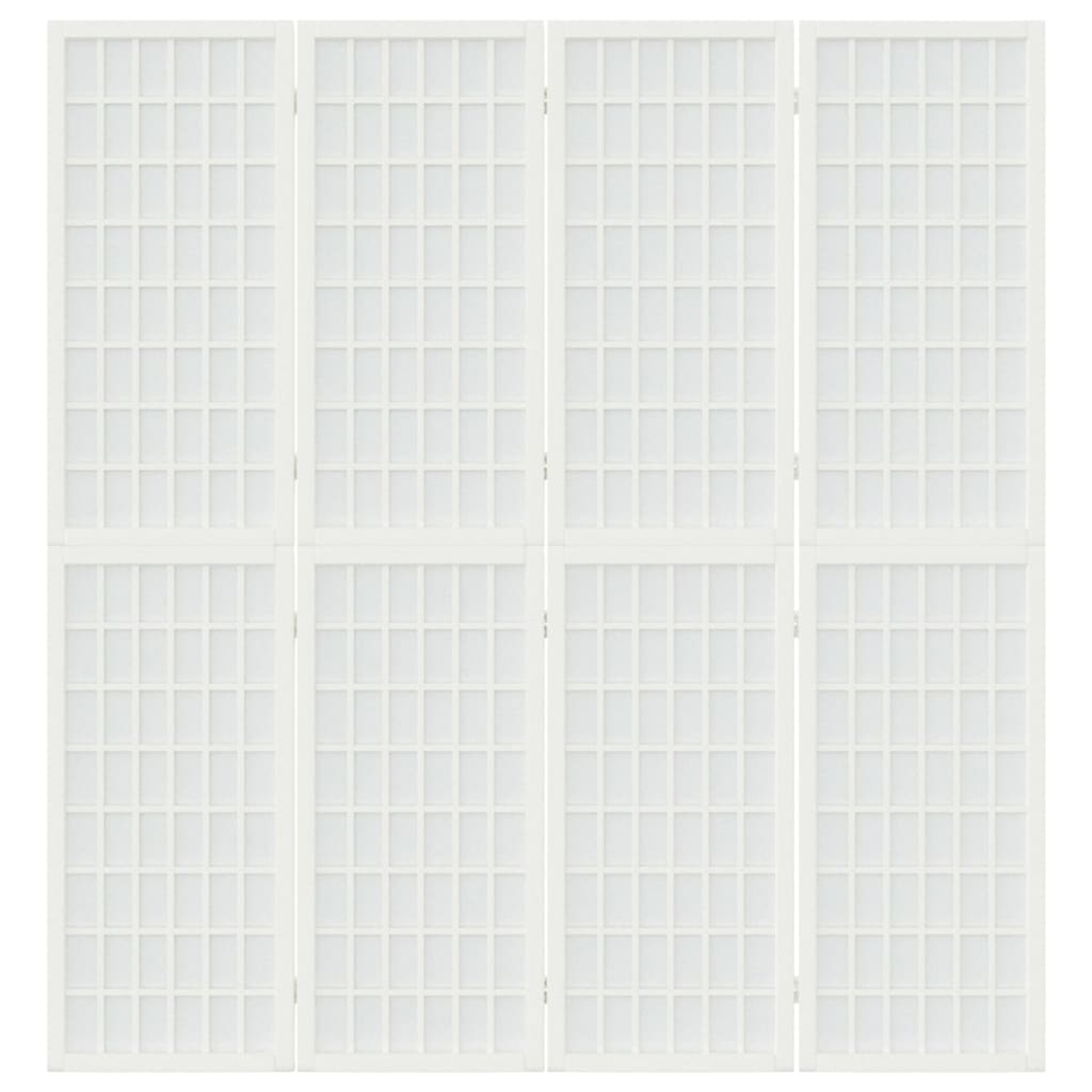 Cloison de séparation pliable 4 panneaux 160x170 cm Blanc - XIOS