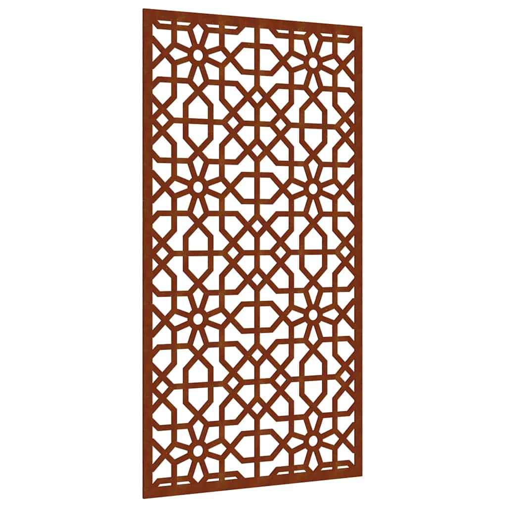 Décoration murale jardin 105x55cm acier corten design mauresque - XIOS