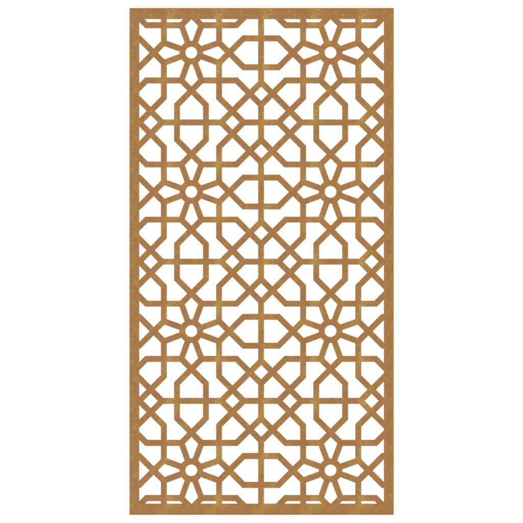 Décoration murale jardin 105x55cm acier corten design mauresque - XIOS