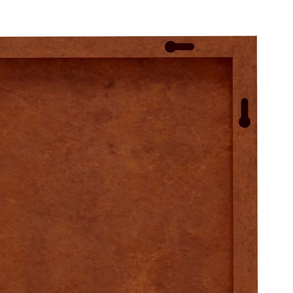 Décoration murale jardin 105x55 cm acier corten design d'oiseau