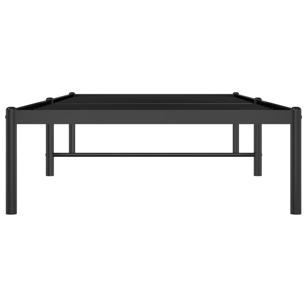 Cadre de lit métal noir 80x200 cm - XIOS