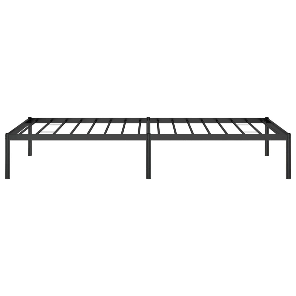 Cadre de lit métal sans matelas noir 90x190 cm - XIOS