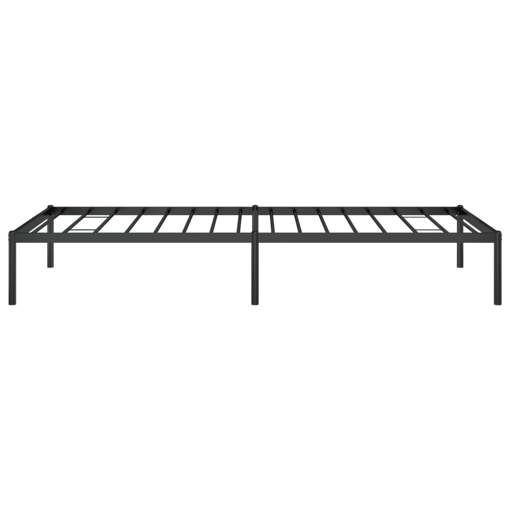 Cadre de lit métal sans matelas noir 90x200 cm - XIOS