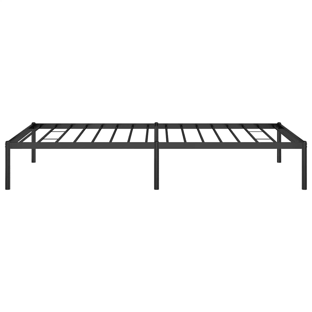 Cadre de lit métal sans matelas noir 100x190 cm - XIOS