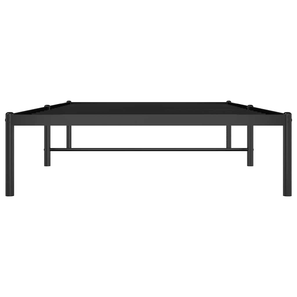 Cadre de lit métal sans matelas noir 100x200 cm - XIOS