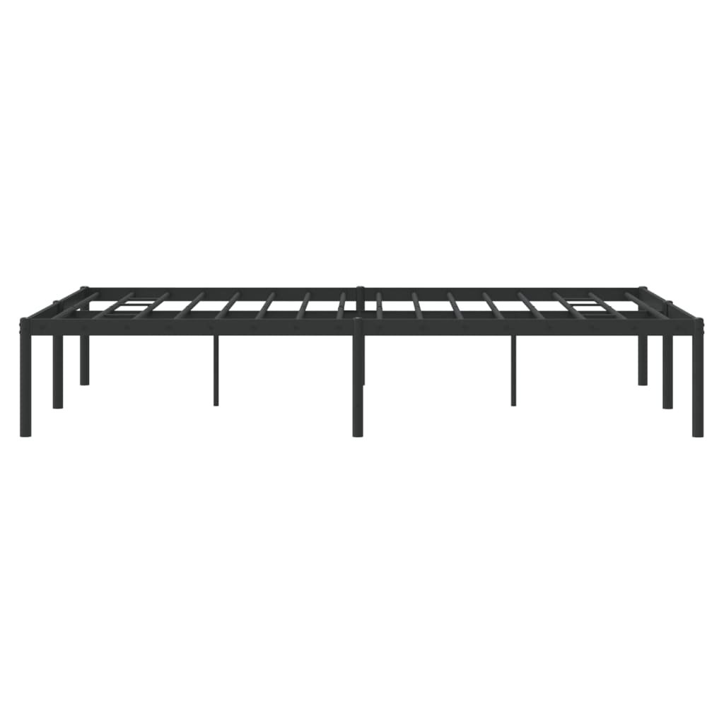 Cadre de lit métal sans matelas noir 120x190 cm - XIOS