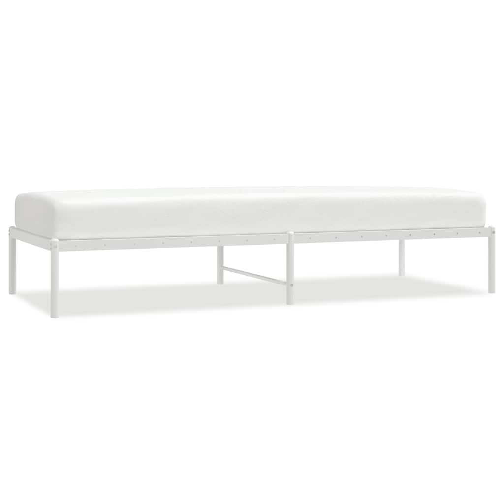 Cadre de lit métal blanc 80x200 cm - XIOS