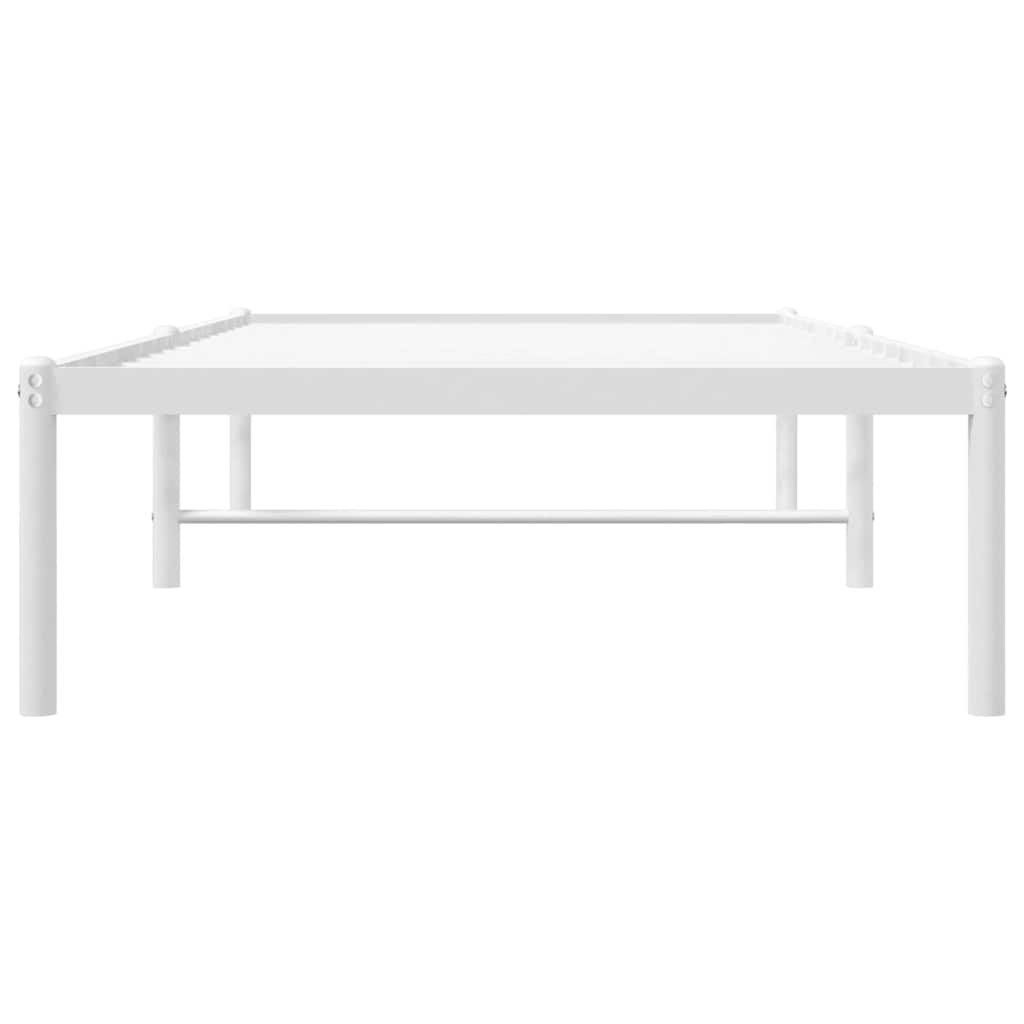 Cadre de lit métal blanc 80x200 cm - XIOS