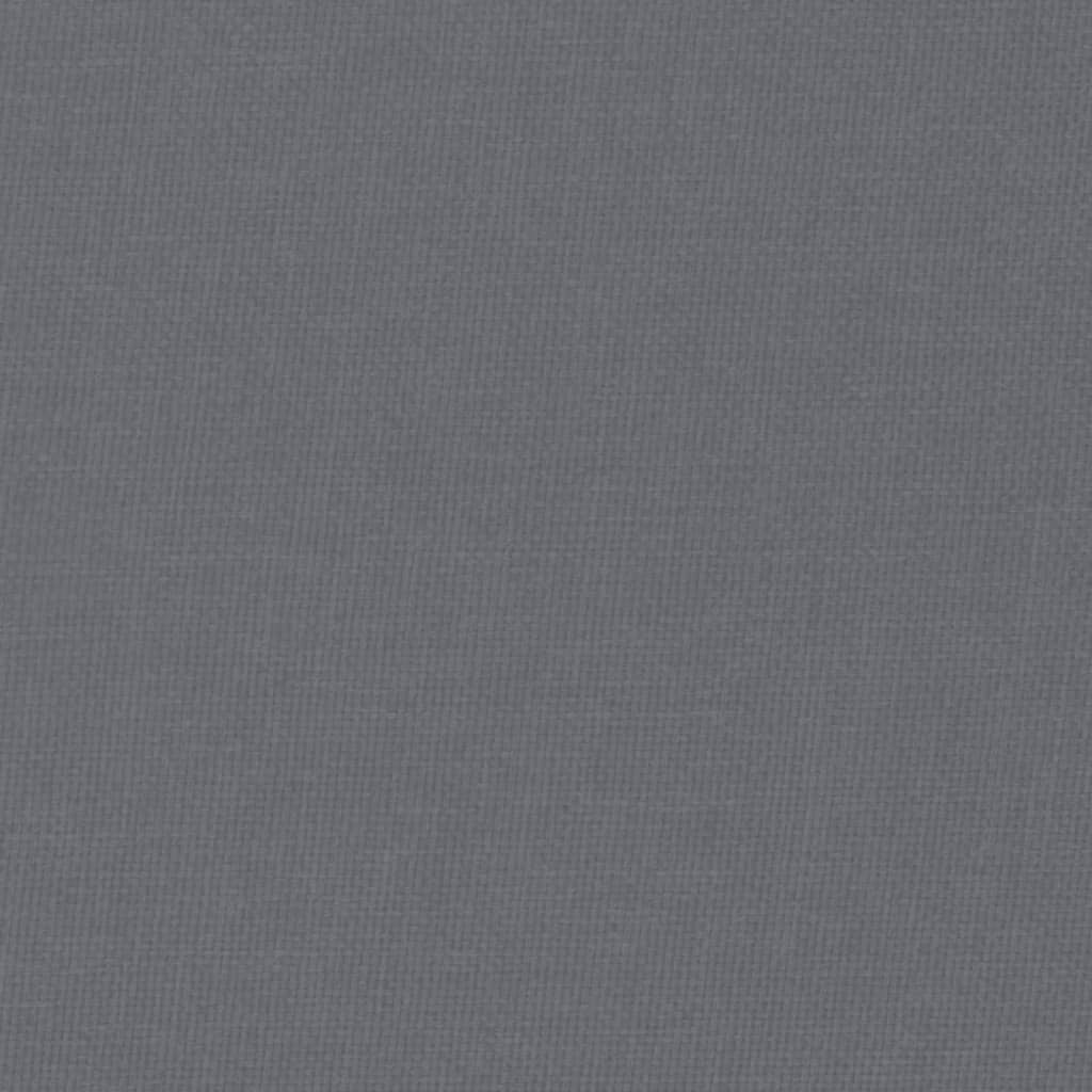 Chaise de relaxation avec repose-pied Gris foncé Tissu - XIOS