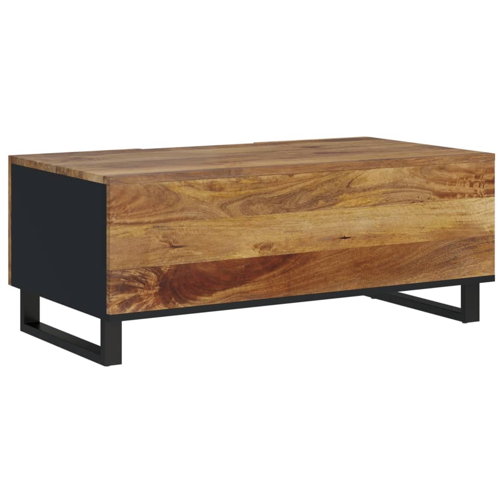 Table basse 100x54x40cm bois de manguier solide et d'ingénierie - XIOS