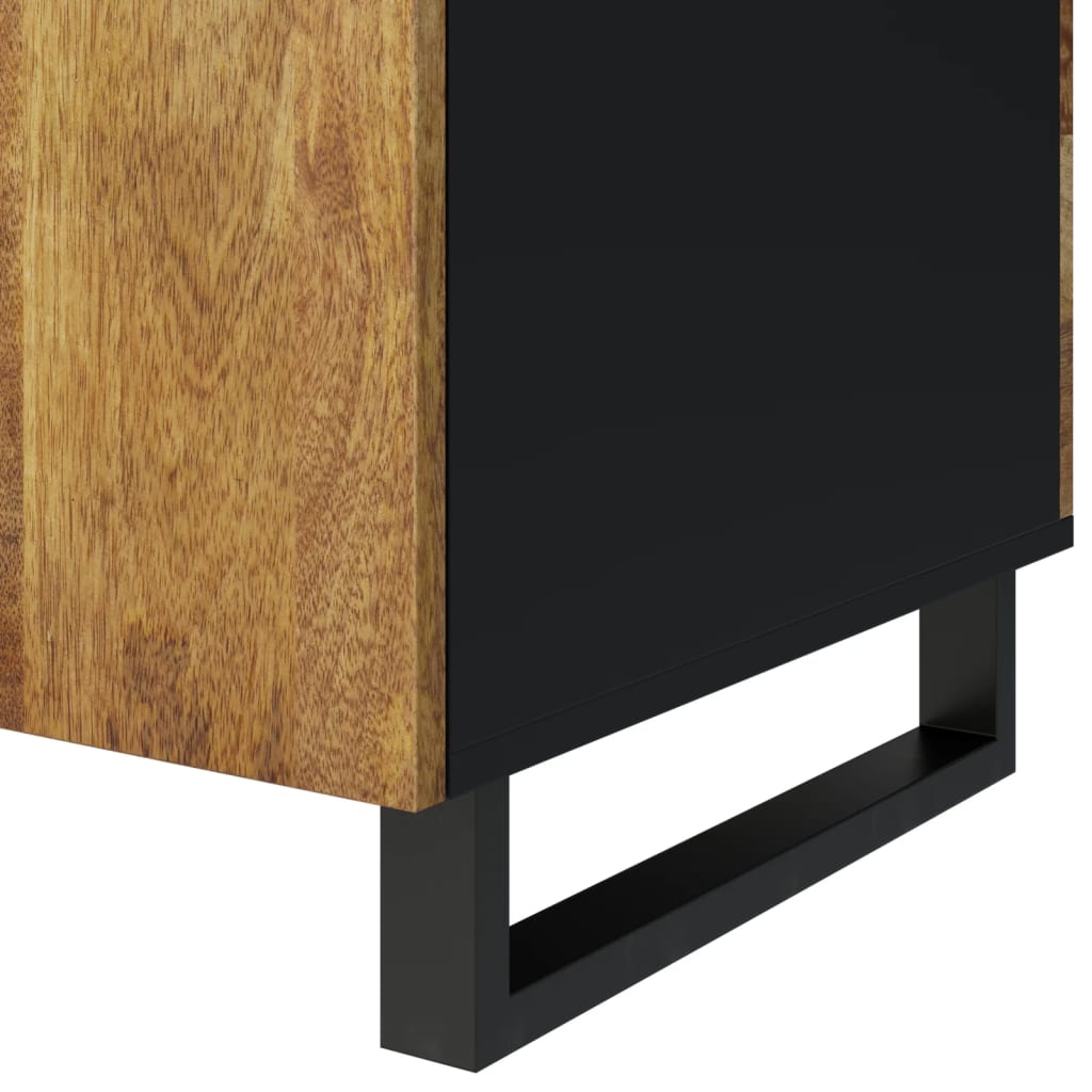 Table basse 100x54x40cm bois de manguier solide et d'ingénierie - XIOS