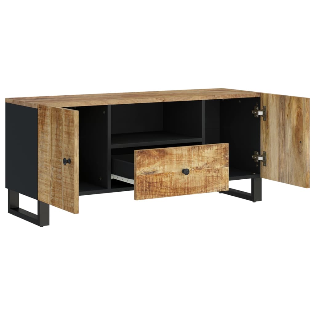 Meuble TV 105x33,5x46 cm bois de manguier et d'ingénierie - XIOS