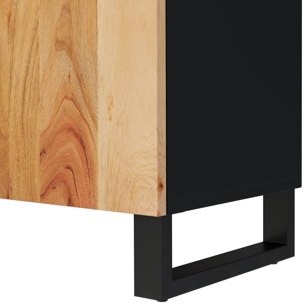Meuble TV 105x33,5x46 cm bois d'acacia solide et d'ingénierie - XIOS