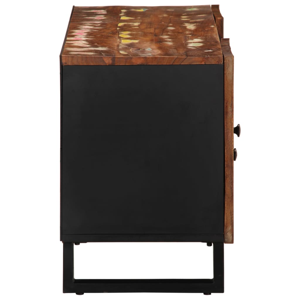 Meuble TV 105x33,5x46 cm bois de récupération et d'ingénierie - XIOS
