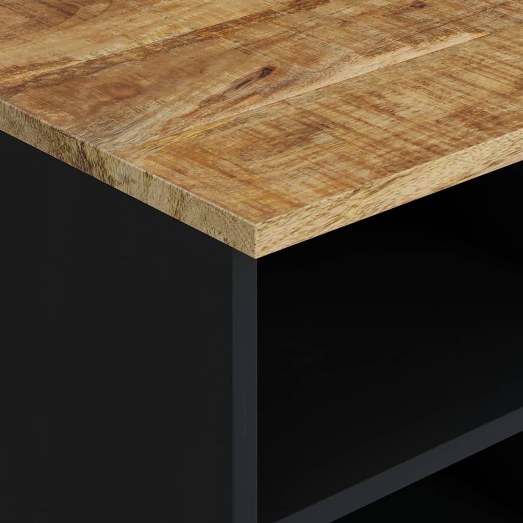 Meuble TV 100x33x46 cm bois de manguier et d'ingénierie - XIOS