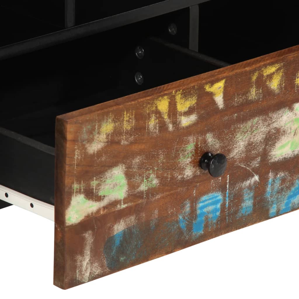 Meuble TV 100x33x46 cm bois de récupération et d'ingénierie - XIOS