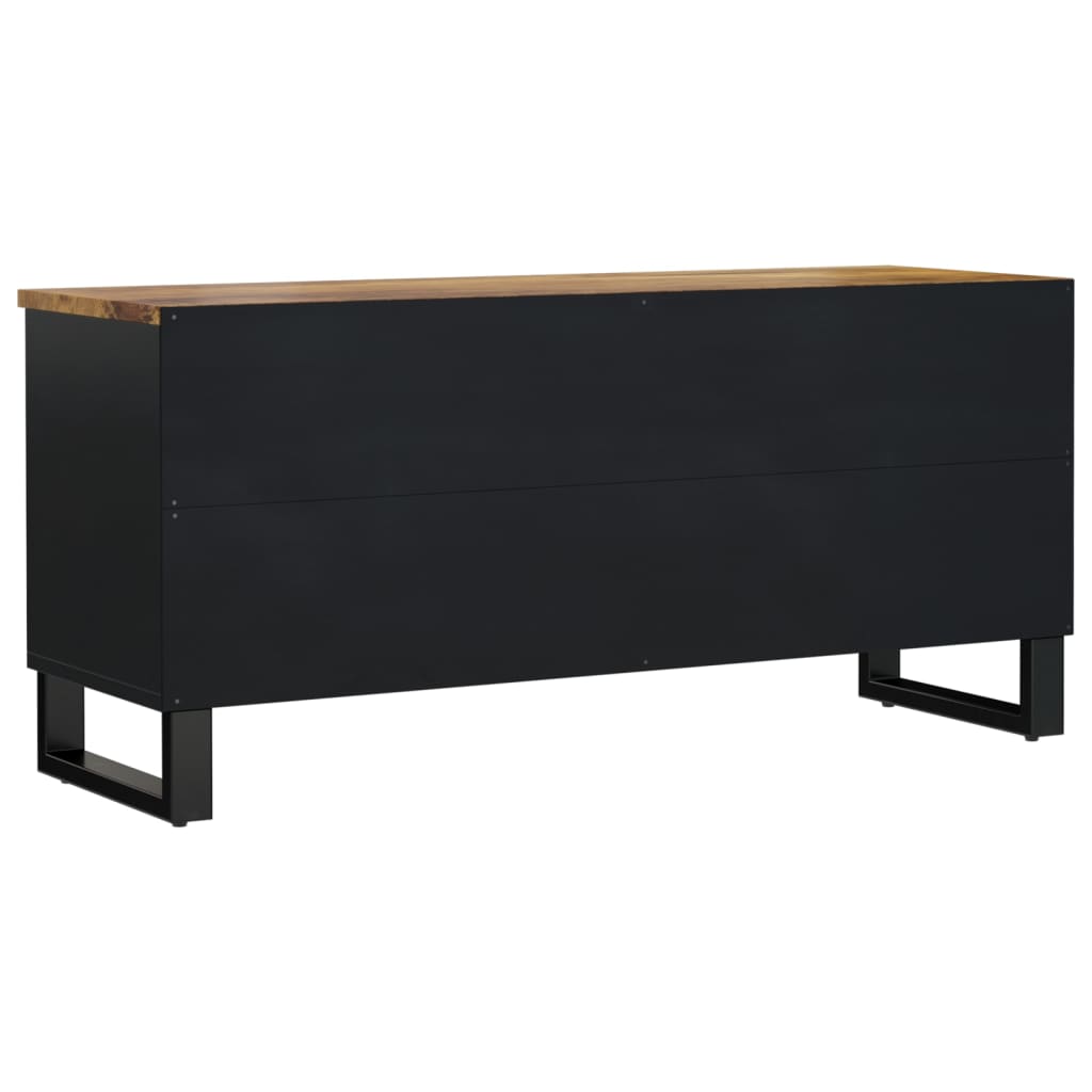 Meuble TV 100x33x46 cm bois de manguier et d'ingénierie - XIOS