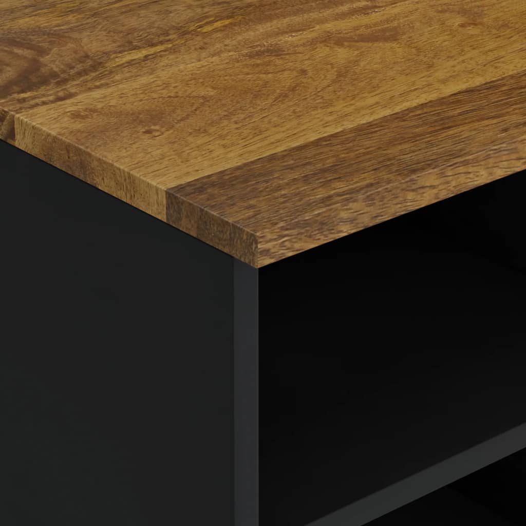 Meuble TV 100x33x46 cm bois de manguier et d'ingénierie - XIOS