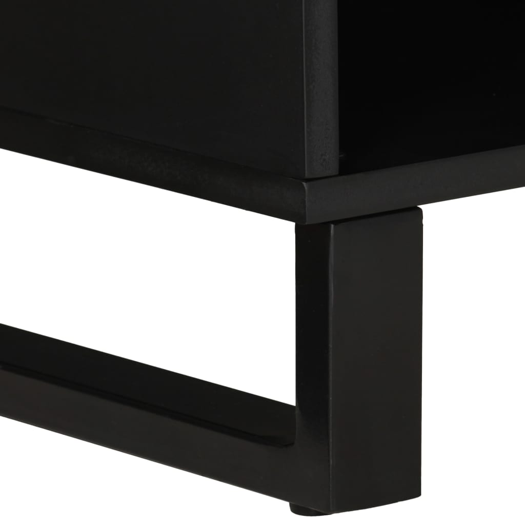 Meuble TV 100x33x46 cm bois de manguier et d'ingénierie - XIOS