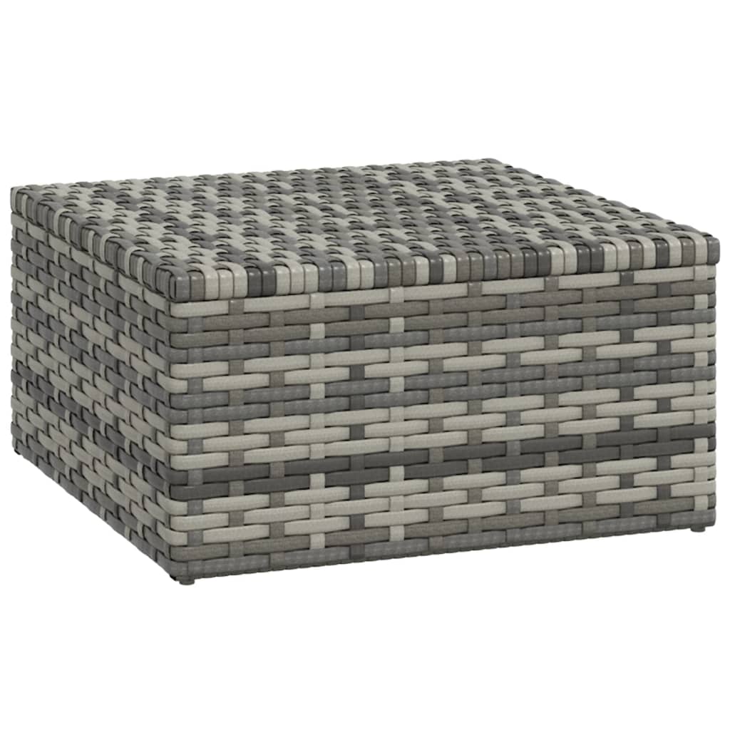 Salon de jardin 3 pcs avec coussins Gris Résine tressée - XIOS