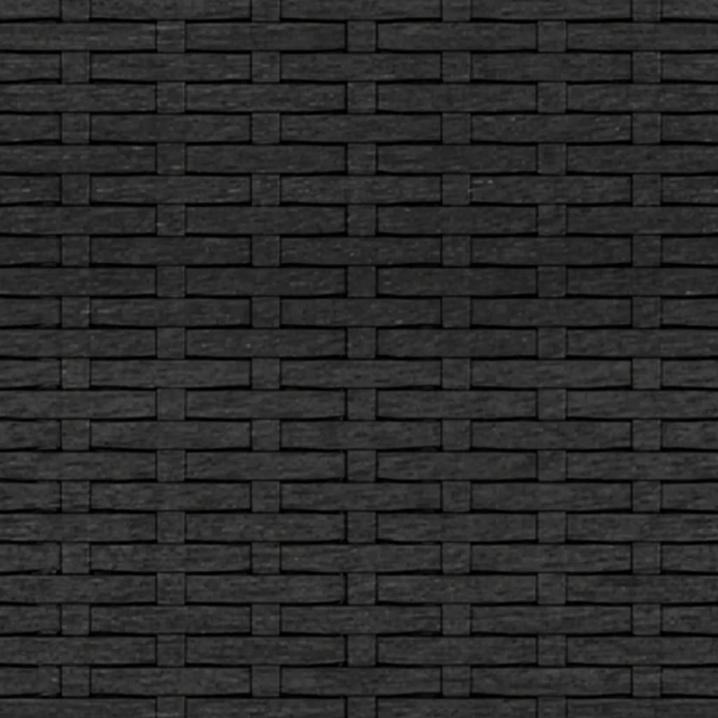 Salon de jardin 2 pcs avec coussins Noir Résine tressée - XIOS