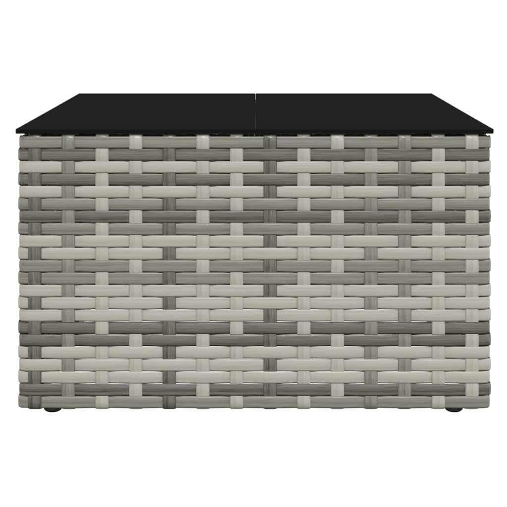 Salon de jardin 2 pcs avec coussins Gris Résine tressée - XIOS