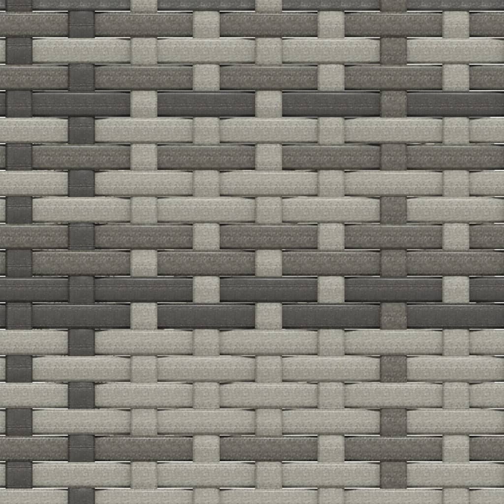 Salon de jardin 2 pcs avec coussins Gris Résine tressée - XIOS