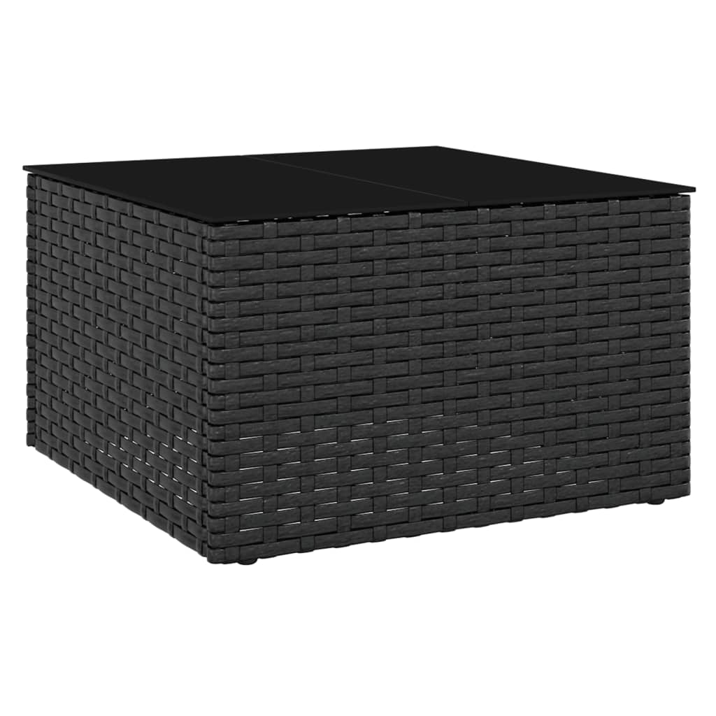 Salon de jardin 2 pcs avec coussins Noir Résine tressée - XIOS