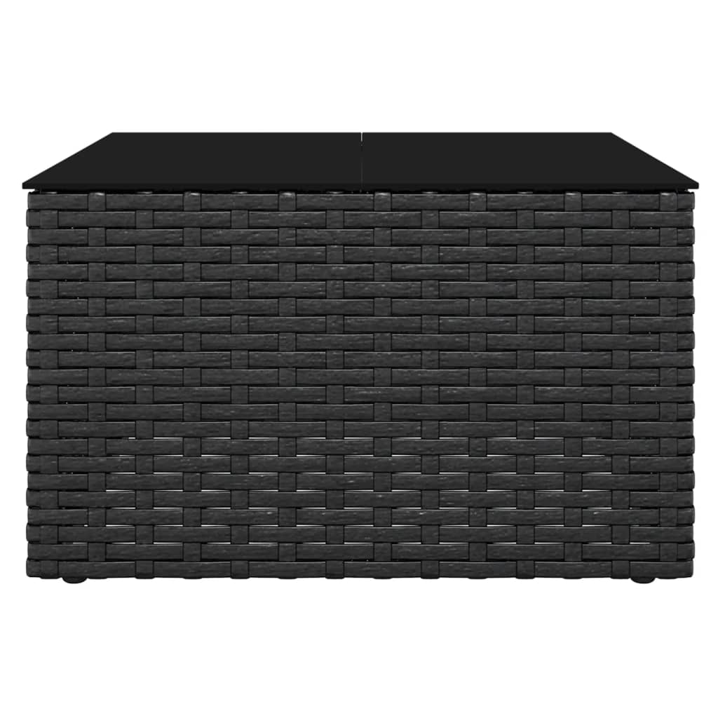 Salon de jardin 2 pcs avec coussins Noir Résine tressée - XIOS