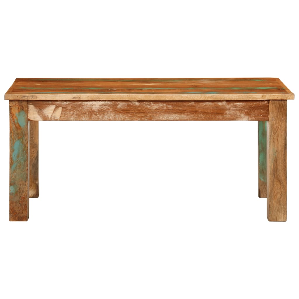 Table basse 100x55x45 cm bois de récupération massif - XIOS