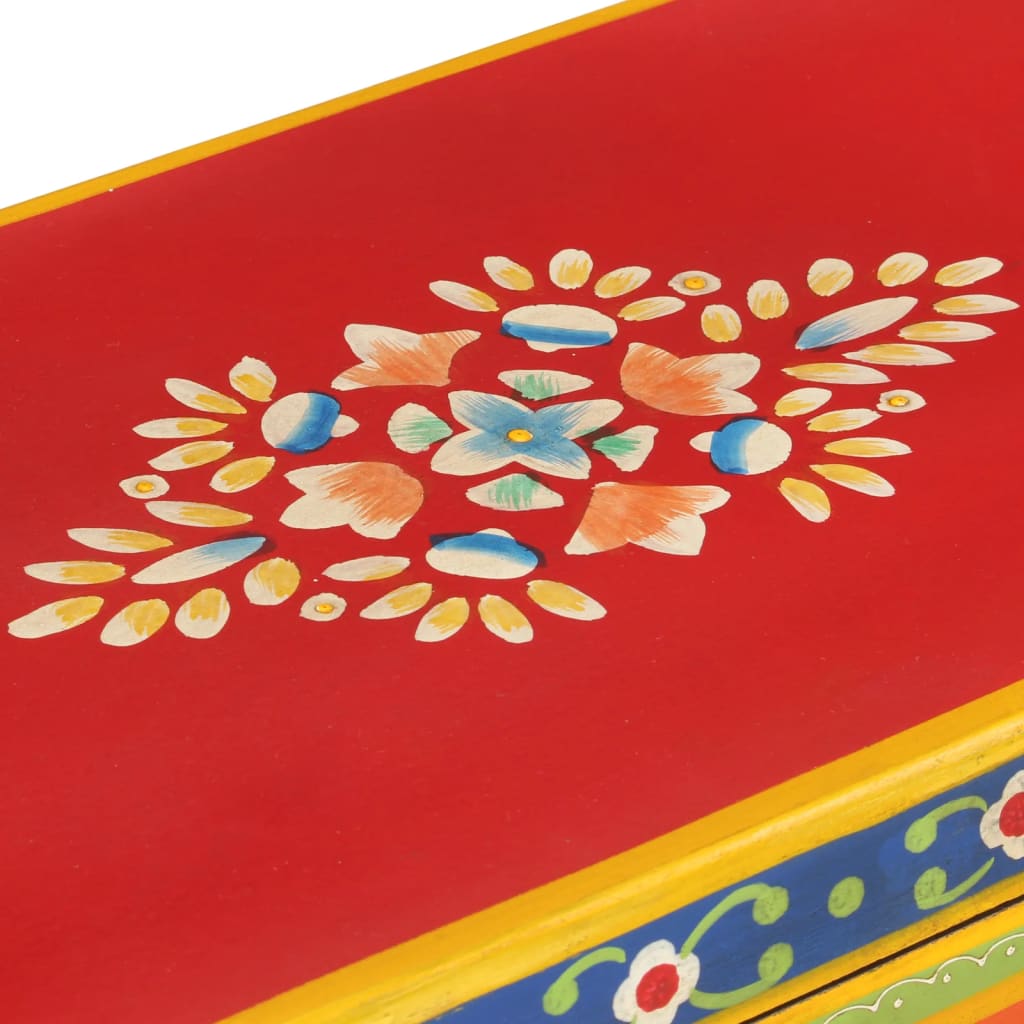 Buffet peint à la main 54x30x74 cm bois massif de manguier - XIOS