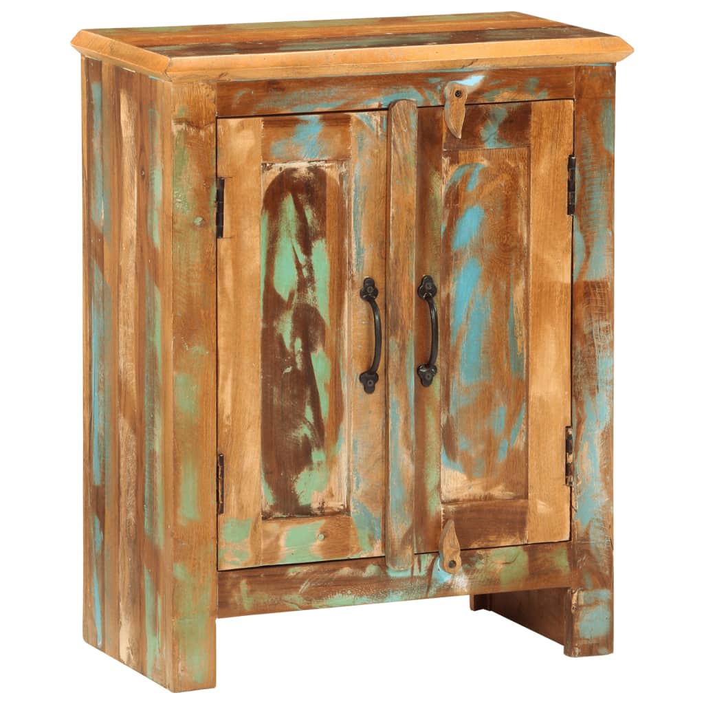 Buffet avec 2 portes 55x30x70 cm bois massif de récupération - XIOS