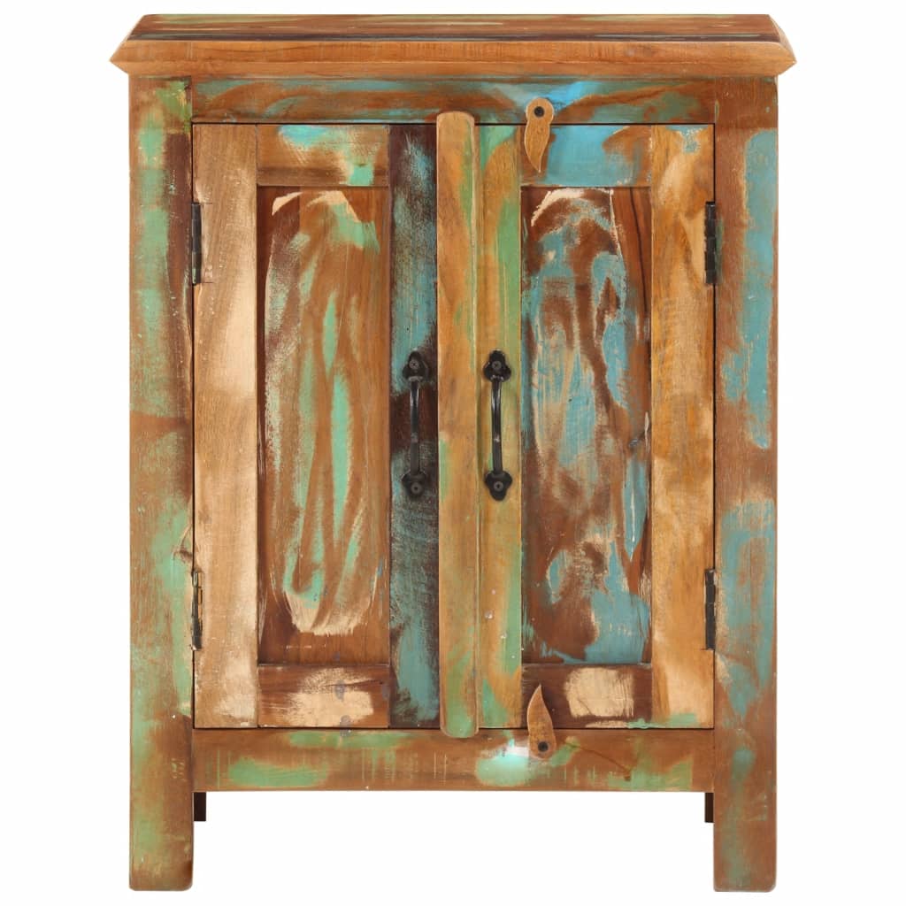 Buffet avec 2 portes 55x30x70 cm bois massif de récupération - XIOS