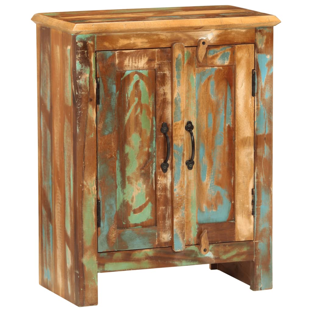 Buffet avec 2 portes 55x30x70 cm bois massif de récupération - XIOS