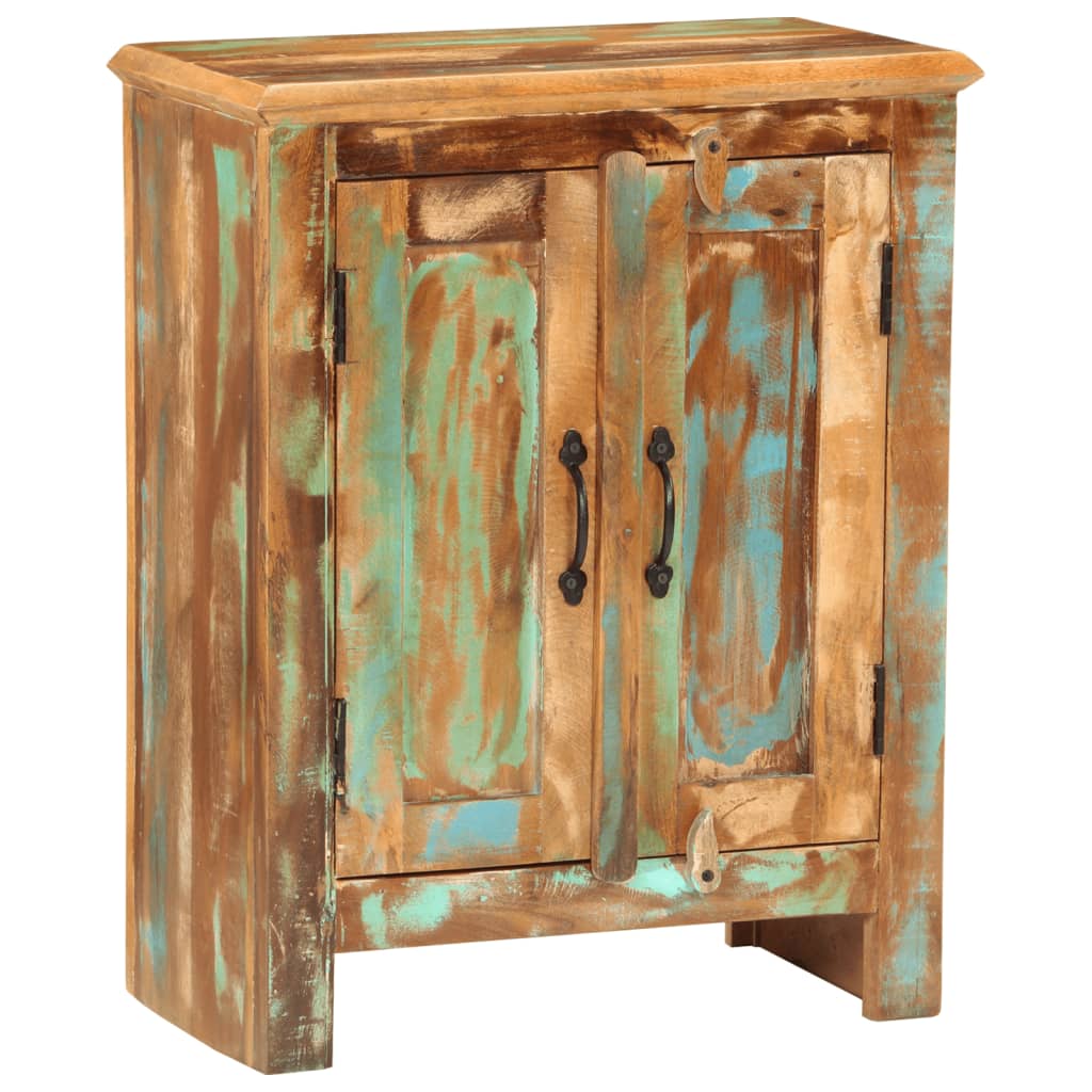 Buffet avec 2 portes 55x30x70 cm bois massif de récupération - XIOS