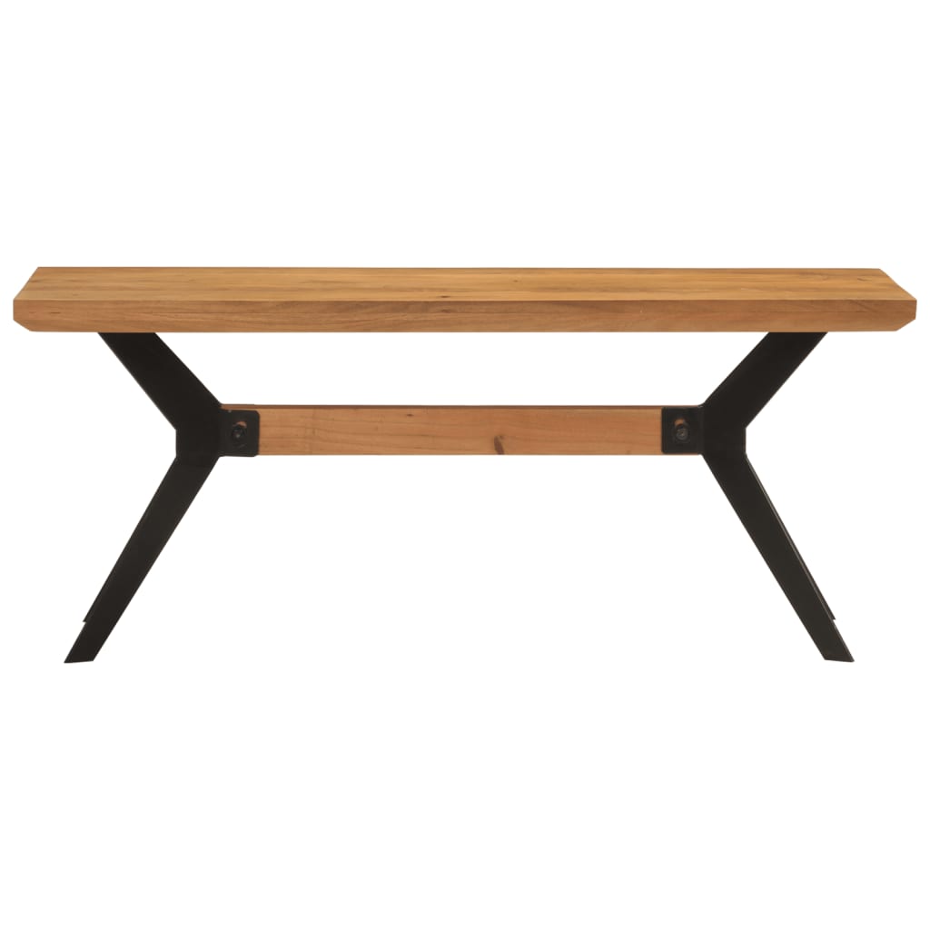 Banc de salle à manger 110x40x46 cm bois massif acacia et acier - XIOS