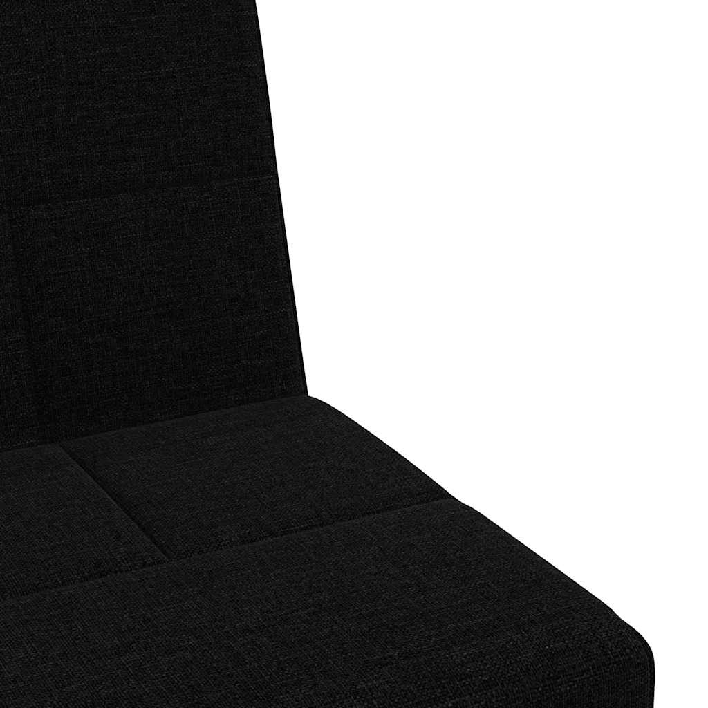 Canapé-lit avec porte-gobelets noir tissu - XIOS