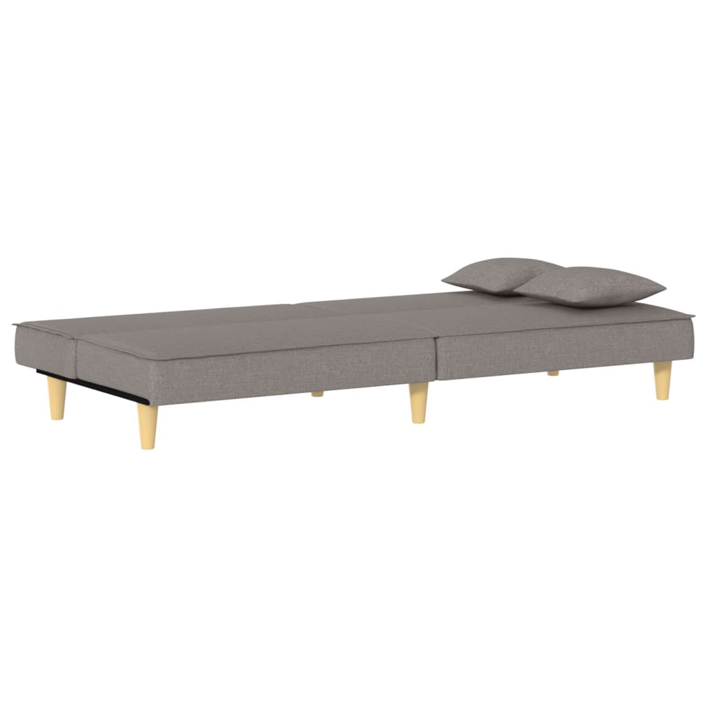 Canapé-lit taupe tissu - XIOS