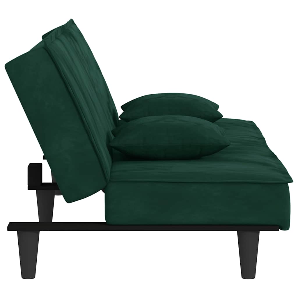 Canapé-lit vert foncé Velours - XIOS