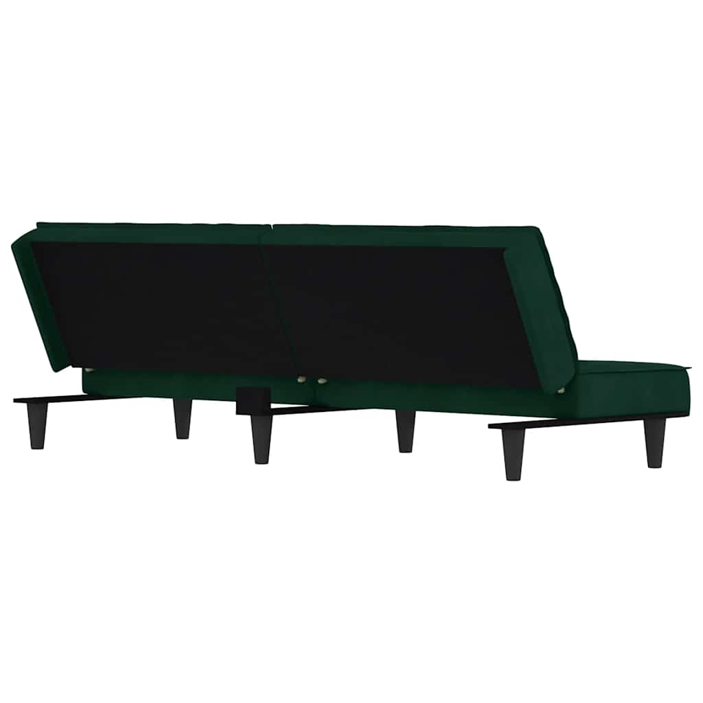 Canapé-lit vert foncé Velours - XIOS