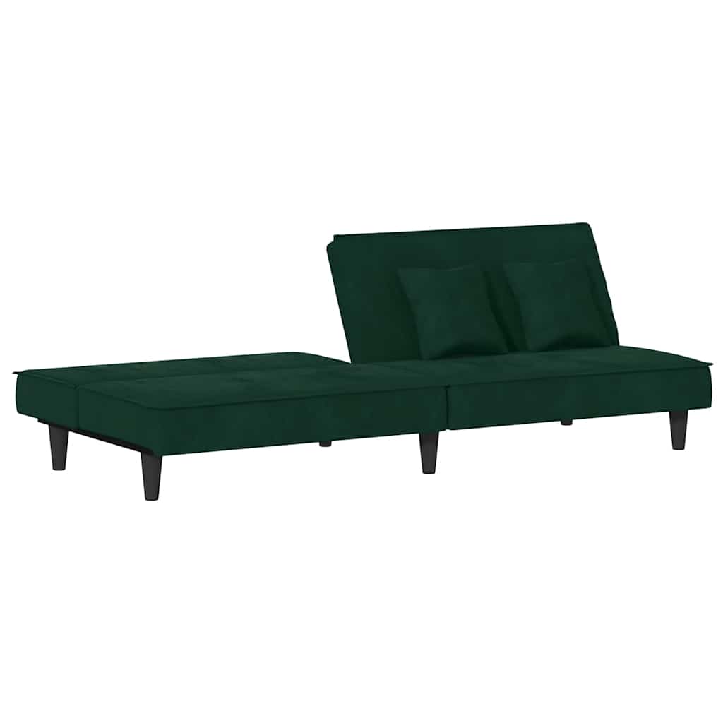 Canapé-lit vert foncé Velours - XIOS