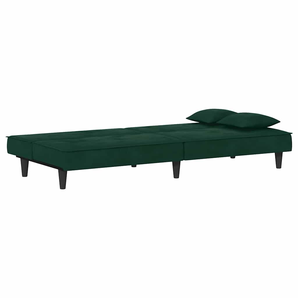 Canapé-lit vert foncé Velours - XIOS