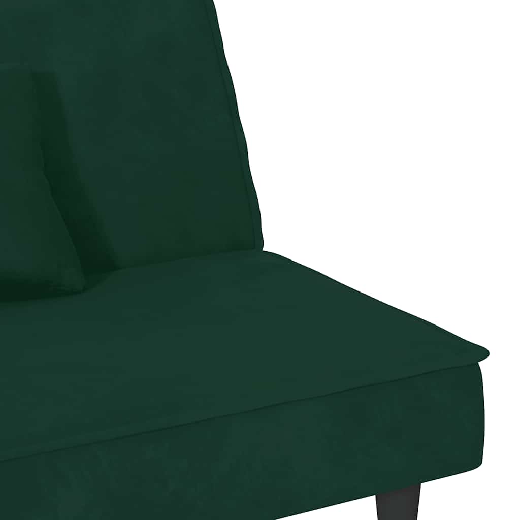 Canapé-lit vert foncé Velours - XIOS