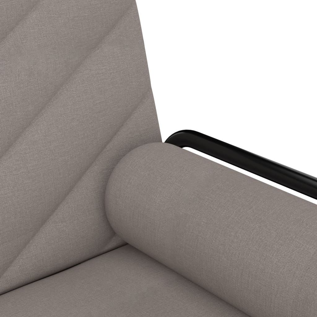 Canapé-lit avec accoudoirs taupe tissu - XIOS