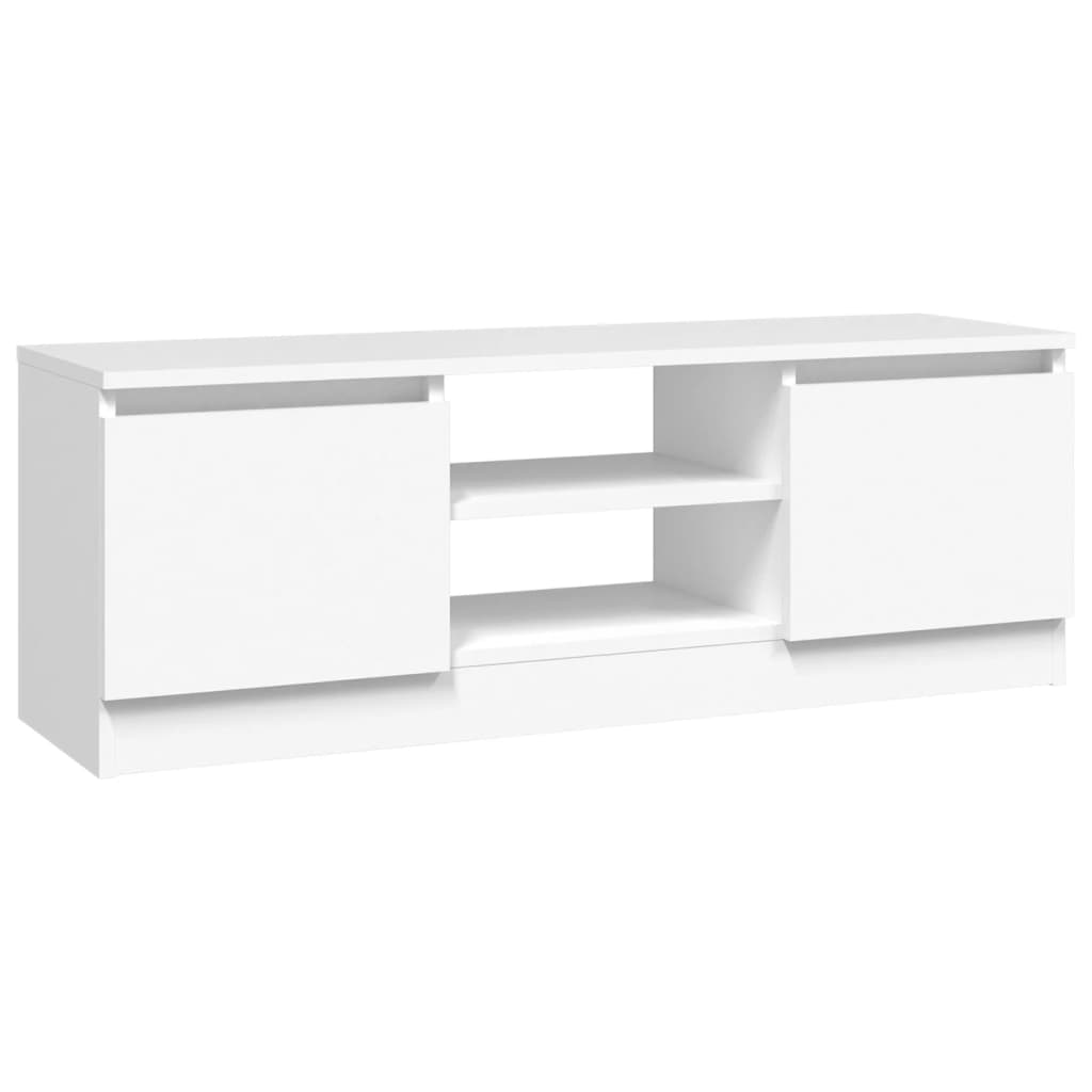 Meuble TV avec porte Blanc 102x30x36 cm - XIOS
