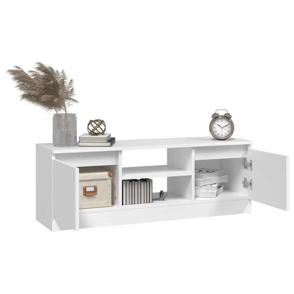Meuble TV avec porte Blanc 102x30x36 cm - XIOS