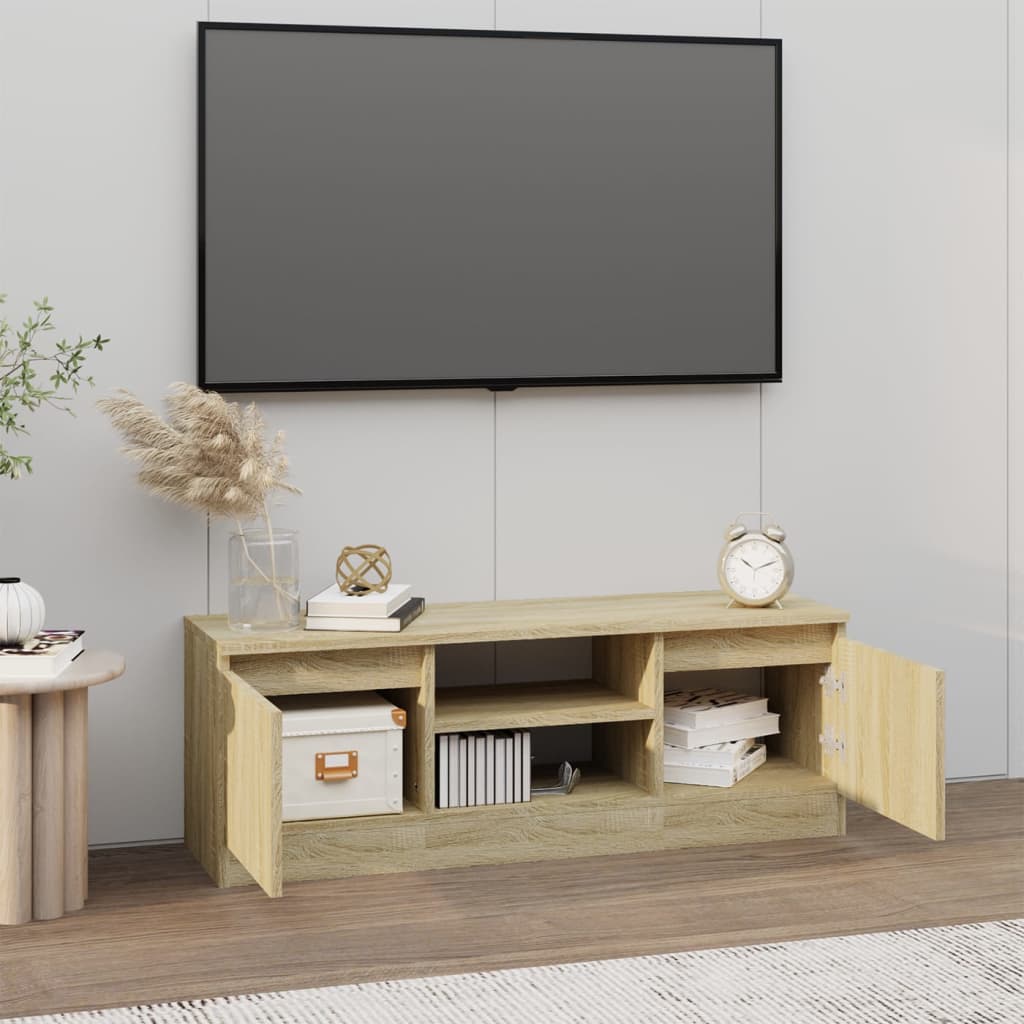Meuble TV avec porte Chêne sonoma 102x30x36 cm - XIOS