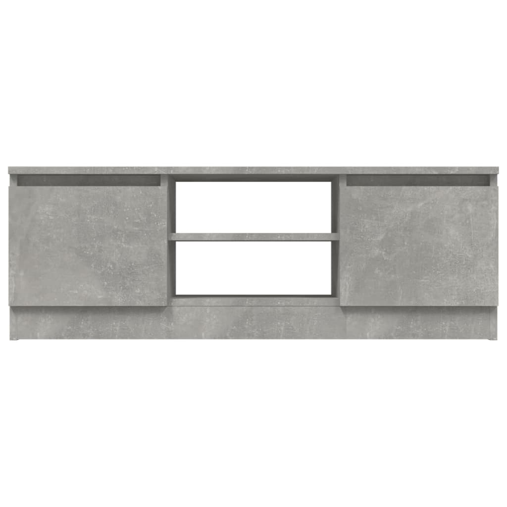 Meuble TV avec porte Gris béton 102x30x36 cm - XIOS